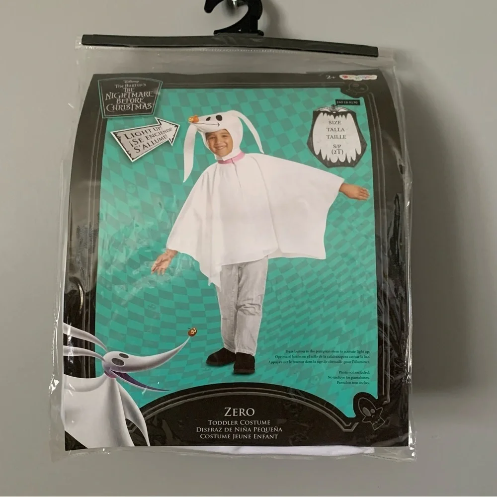 NIP. DISNEY Nightmare Before Christmas Toddler Zero Costume